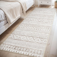 5x7 Area Rugs - Soft, Washable Neutral Boho Carpet for Living, Bedroom, Dining & Play Rooms - Indoor Brown - 7DAY'S