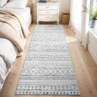 5x7 Area Rugs - Soft, Washable Neutral Boho Carpet for Living, Bedroom, Dining & Play Rooms - Indoor Brown - 7DAY'S