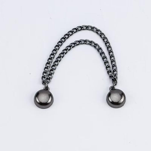 6 - Pack Magnetic Clothing Clips, Multi - Function Metal Button Clips for Cuffs, Hem, Headscarf Decoration, Assorted Colors（Super Good qualiey） (Silver) - 7DAY'S