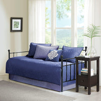 6 Piece Reversible Daybed Cover Set Navy Daybed - 7DAY'S