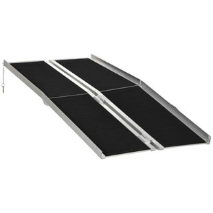 6' Threshold Ramp,Portable Wheelchair Ramp,Carpeted Foldable Handicap Ramp - 7DAY'S