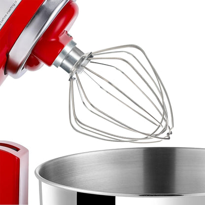 6 - Wire Whipped cream Attachment for KitchenAid 4.5 - 5 Quart Tilt - Head Stand Mixer, K45WW accessory Replacement, Egg Cream Stirrer, Cake Mayonnaise Whisk, Whipping Egg White(Not for dishwasher) - 7DAY'S