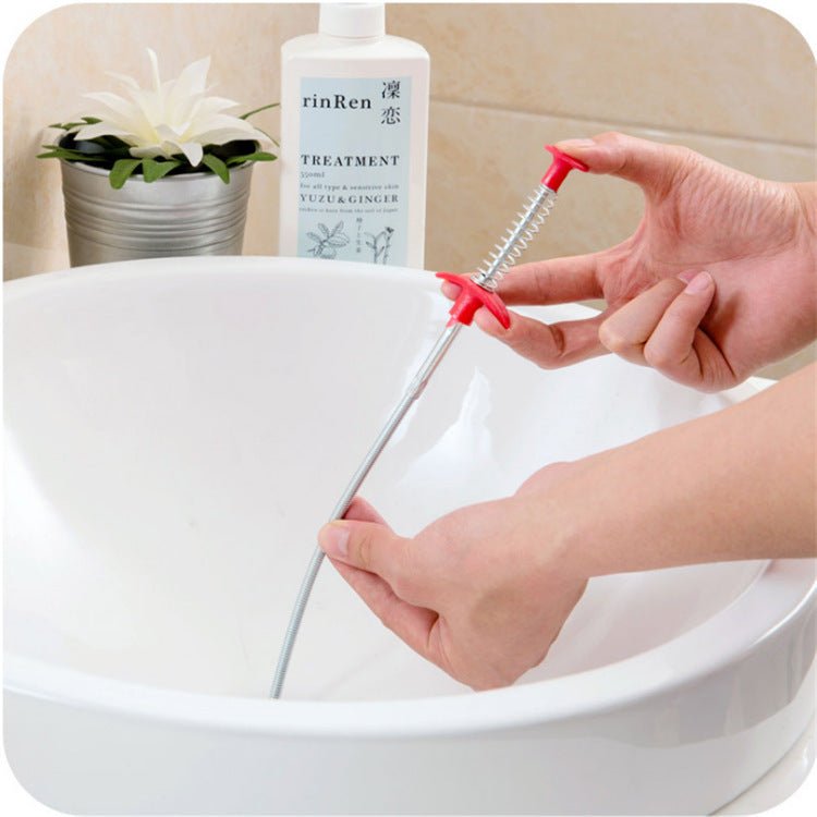 60CM Sewer Dredger Spring Pipe Dredging Tool Household Hair Cleaner Drain Clog Remover Cleaning Tools Household For Kitchen Sink Kitchen Gadgets - 7DAY'S