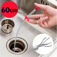 60CM Sewer Dredger Spring Pipe Dredging Tool Household Hair Cleaner Drain Clog Remover Cleaning Tools Household For Kitchen Sink Kitchen Gadgets - 7DAY'S