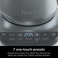 Ninja KT200 Precision Temperature Electric Kettle, 1500 watts, BPA Free, Stainless, 7-Cup Capacity, Hold Temp Setting, Silver