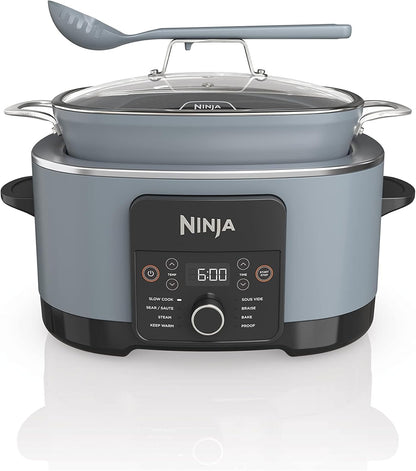 Ninja MC1101 Foodi Everyday Possible Cooker Pro, 8-in-1 Versatility, One-Pot Faster Cooking Replaces 10 Tools, Family-Sized Capacity with Adjustable Temp Control, 6.5 quarts, Midnight Blue
