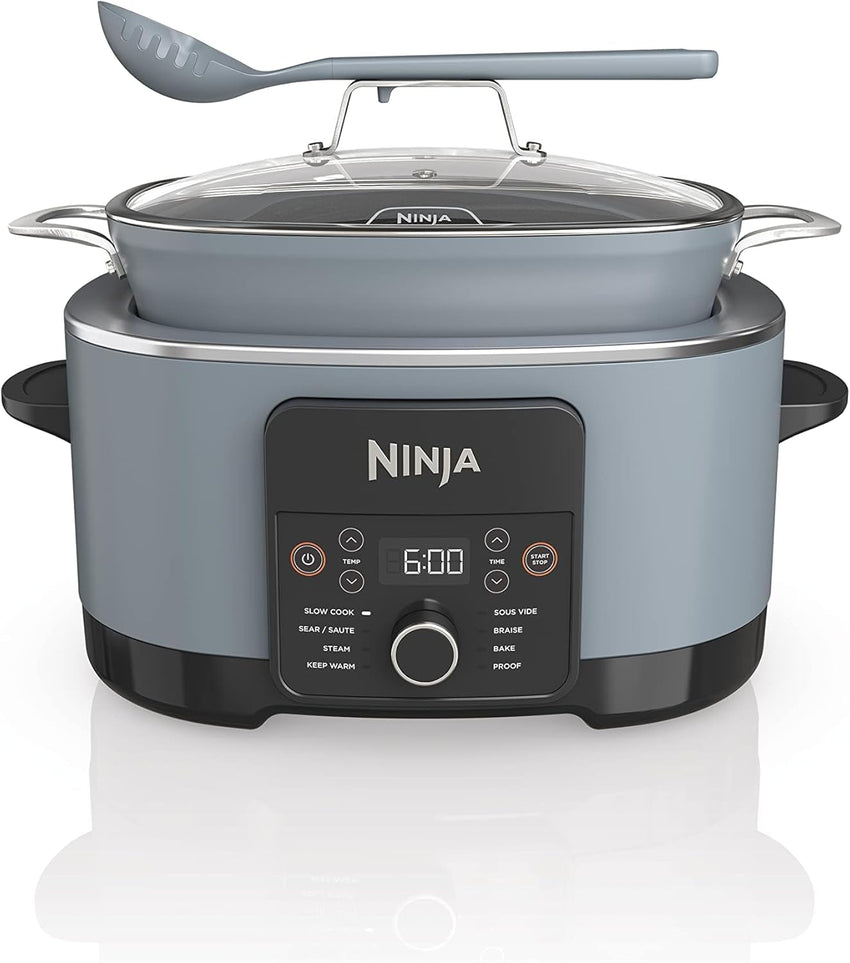 Ninja MC1101 Foodi Everyday Possible Cooker Pro, 8-in-1 Versatility, One-Pot Faster Cooking Replaces 10 Tools, Family-Sized Capacity with Adjustable Temp Control, 6.5 quarts, Midnight Blue