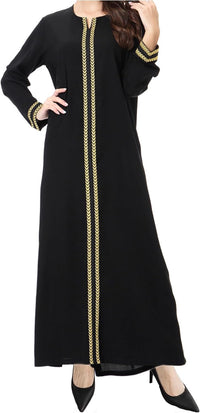 WSPLYSPJY Embroidered Abaya Muslim Dresses for Women Maxi Long Sleeve Prayer Clothes Middle Eastern Kaftans