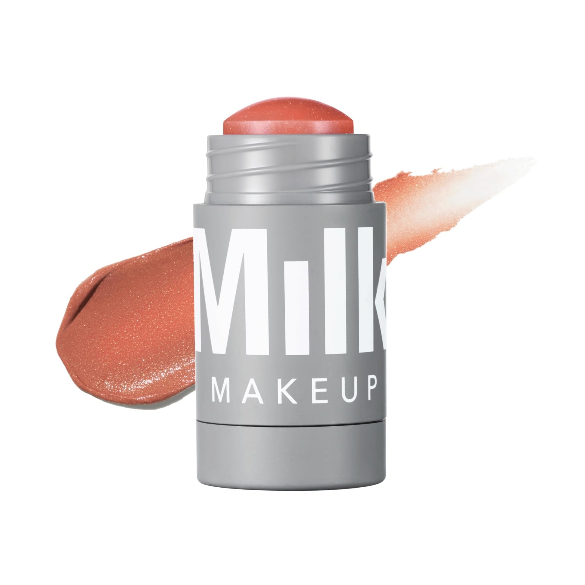 Milk Makeup Lip + Cheek Stick – Multi-Use Cream Blush + Lip Color with Mango Butter, Avocado Oil + Apricot Oil – Hydrating, Buildable, Long-Lasting, Vegan Formula – Smirk, 0.21 oz