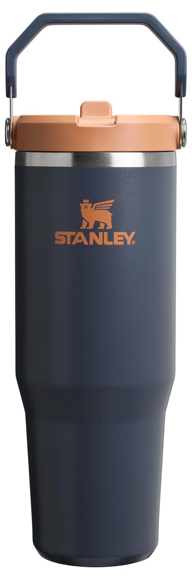 Stanley IceFlow Stainless Steel Tumbler - Vacuum Insulated Water Bottle for Home, Office or Car Reusable Cup with Straw Leak Resistant Flip Cold for 12 Hours or Iced for 2 Days, Navy, 30oz