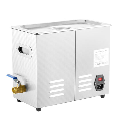 VEVOR Commercial Ultrasonic Cleaner 6L Professional Ultrasonic Cleaner 40kHz with Digital Timer&Heater 110V Excellent Cleaning Machine for Watch Instruments Industrial Parts Excellent Cleaner Solution