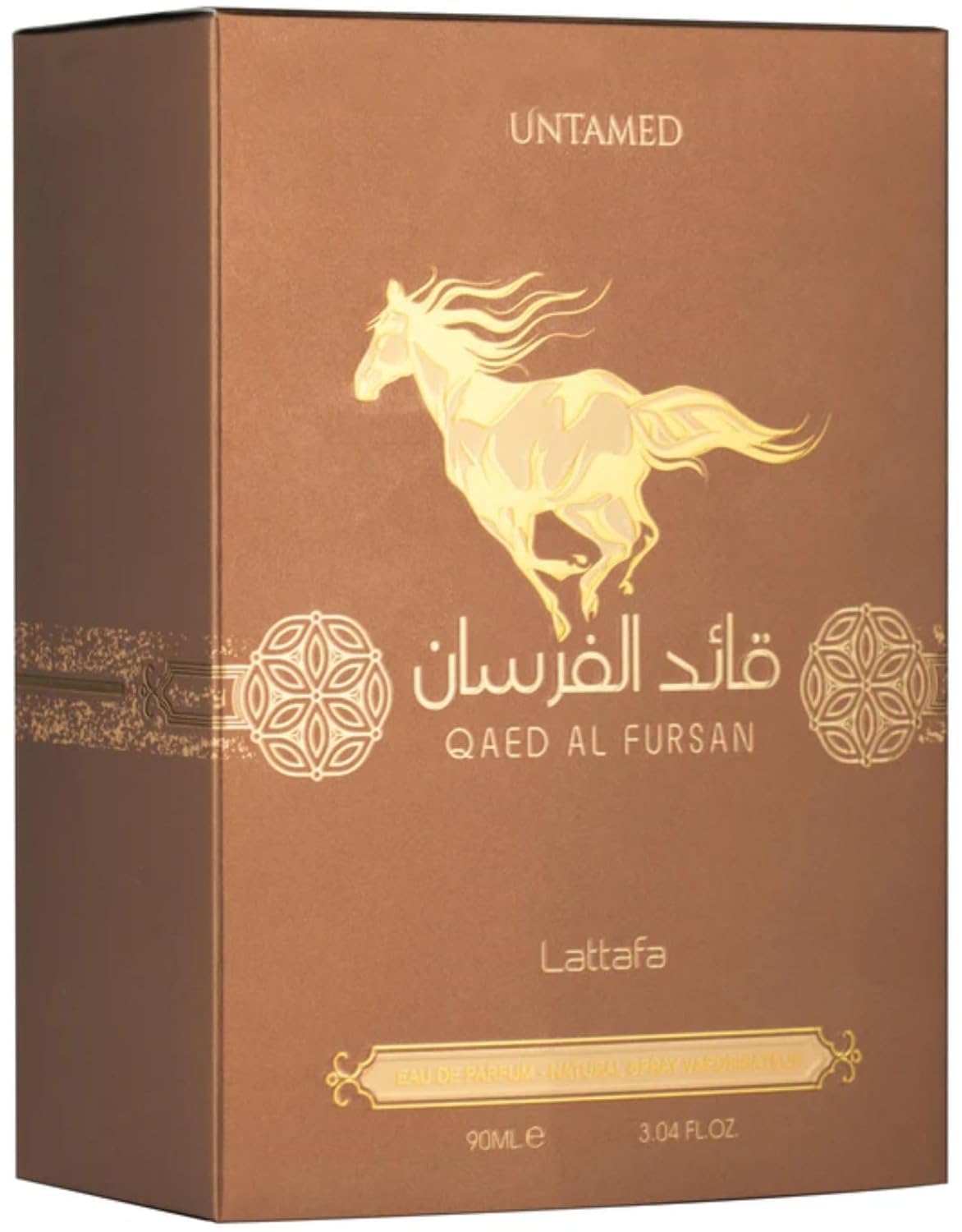 Lattafa Qaed Al Fursan - Oriental, Fruity, Fresh, Amber Wood - Eau de Parfum Long-Lasting Fragrance for Unisex, 3.40 Ounce / 100 ml