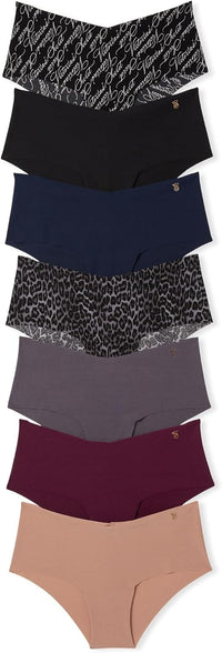 Victoria's Secret Women's No Show Cheeky Underwear, Minimal Coverage Panties for Women, Multi Pack (XS-XXL)