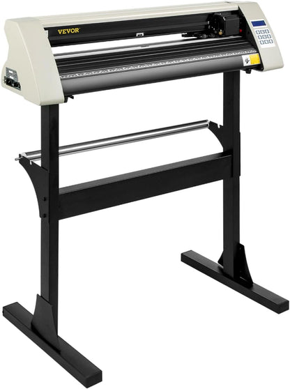 VEVOR 34inches Vinyl Cutter Machine, Bluetooth Cutting Plotter Machine, 400in/10m Accuracy Steel Roller Shaft Adjustable Speed Force, SignMaster Tool Kit for Sign Making Windows & Mobile
