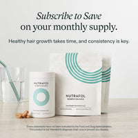 Nutrafol Women's Balance Hair Growth Supplements, for Ages 45+, Clinically Proven for Visibly Thicker Hair and Scalp Coverage, Dermatologist Recommended - 2 Month Supply, 2 Refill Pouches