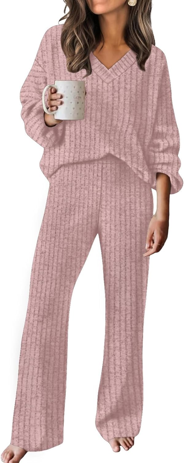 RUMIA Fall Outfits for Women 2025 Vacation Matching Sweater Lounge Sets (S-2XL)