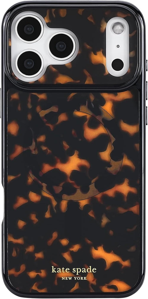 kate spade new york iPhone 17 Pro Max Case - Compatible with MagSafe - Designer Phone Case - Tortoise