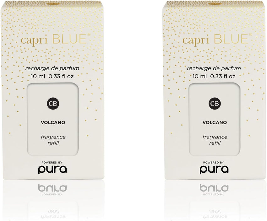 Capri Blue Pura Smart Home Plug-in Diffuser Refills – Volcano with a Tropical, Citrus Scent – Long-Lasting Aromatherapy Diffuser Refills (Pack of 2)