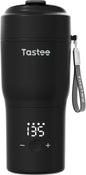 Tastee Heated Coffee Mug – 12oz Portable Travel Mug with 1℉ Precise Temperature Control, 8-Hour Heat Retention, 30W Fast Charging, Leak-Proof, Wide Mouth, Gift-Ready for Office, Home & Outdoor(Pink)