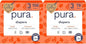 Pura Size 6 Eco-Friendly Diapers (29+ lbs) Hypoallergenic, Soft Organic Cotton, Sustainable, up to 12 Hours Leak Protection, Allergy UK, Recyclable Paper Packaging, 18 Count (Pack of 3) (54 Diapers)