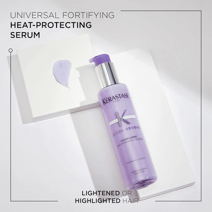 KERASTASE Blond Absolu Cicaplasme Serum - Hydrating Leave In Serum For Color Treated Hair, Heat Protects Up To 450°F, Strengthens and Prevents Breakage