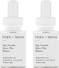 Pura & Brooklyn Candle Studio Home Scent Refill - Smart Air Diffuser - Up to 120-Hours of Luxury Fragrance per Refill - Home Essential - Clean & Safe Diffuser Fragrance - 2 Pack, Santorini