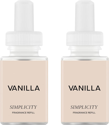 Pura & Simplicity Home Scent Refill - Smart Air Diffuser - Up to 120-Hours of Luxury Fragrance per Refill - Home Essential - Clean & Safe Diffuser Fragrance - 2 Pack, Apple