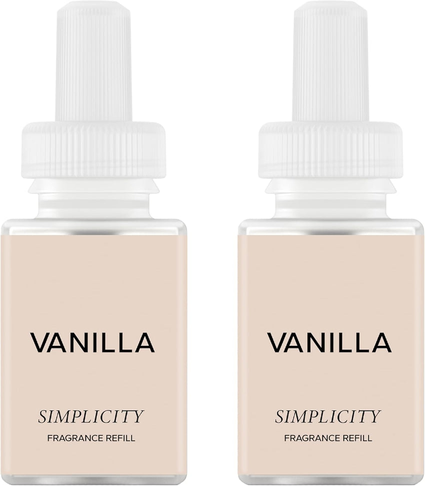 Pura & Simplicity Home Scent Refill - Smart Air Diffuser - Up to 120-Hours of Luxury Fragrance per Refill - Home Essential - Clean & Safe Diffuser Fragrance - 2 Pack, Apple