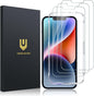 UNBREAKcable Shatterproof Screen Protector for iPhone 13 Pro Max/iPhone 14 Plus [3-Pack] [99.99% HD Clear] [Easy Installation Frame] [9H Hardness][Bubble Free] [Full Coverage] for Apple 6.7''