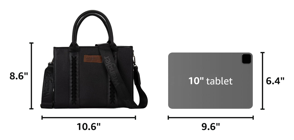 Wrangler Tote Bag for Women Designer Satchel Handbags Top-handle Purses with Strap