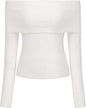 CIDER Women’s Off Shoulder Knitted Long Sleeve Tops Fall Pullover Sweater