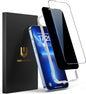 UNBREAKcable 2PCS Screen Protector for iPhone 16-1 Privacy Tempered Glass+1 Clear Glass Double Shatterproof [Easy Installation Frame] [9H Hardness] [Case Friendly] Anti-Scratch for iPhone 6.1 inch