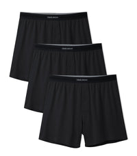 DAVID ARCHY Combed Cotton Boxers for Men Soft Underwear Mens Boxers Knit Boxer Shorts for Men Pack