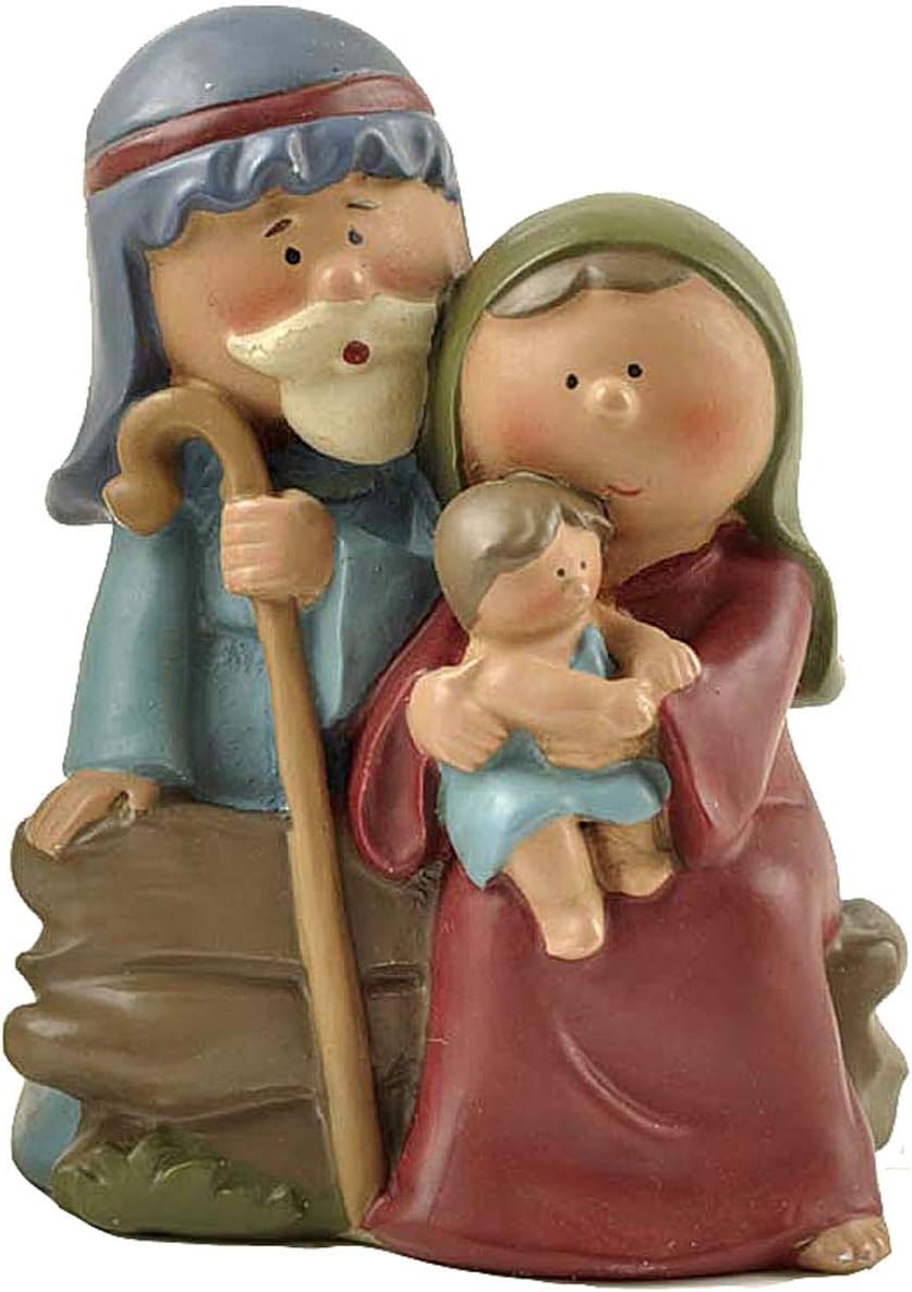 Nativity Sets for Christmas 10 Pieces - Hand Painted Nativity Scene Indoor, 4.8" Classic Figurines Holy Family Jesus Manger Crib Ornament, Xmas Decorations