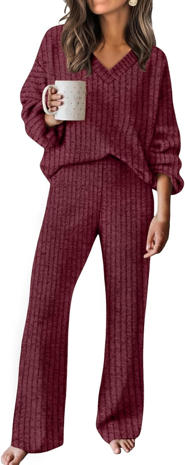 RUMIA Fall Outfits for Women 2025 Vacation Matching Sweater Lounge Sets (S-2XL)