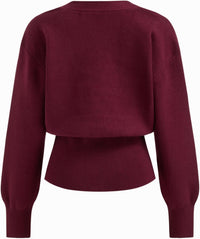 CIDER Cardigan Sweater for Women Knitted Long Sleeve V Neck Trendy Open Front Sweaters with Gold Buttons