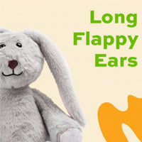 Stuffed Bunny Plush 7 Inch (Gray) - Easter Bunny Stuffed Animal - Adorable & Cuddly Rabbit Toy - Soft and Cute Plushies - First Easter Children's Gifts - Rabbit Toys for Kids