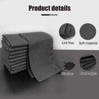 Thickened Magic Cleaning Cloth, 2025 New Magic Cleaning Cloths for Glass, Reusable Microfiber Cleaning Cloth Lint Free Streak Free Rags for Windows Mirrors Cars Kitchen Home Use (10, 11.8 × 11.8 in)