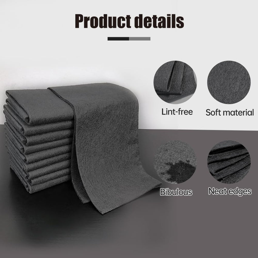 Thickened Magic Cleaning Cloth, 2025 New Magic Cleaning Cloths for Glass, Reusable Microfiber Cleaning Cloth Lint Free Streak Free Rags for Windows Mirrors Cars Kitchen Home Use (10, 11.8 × 11.8 in)