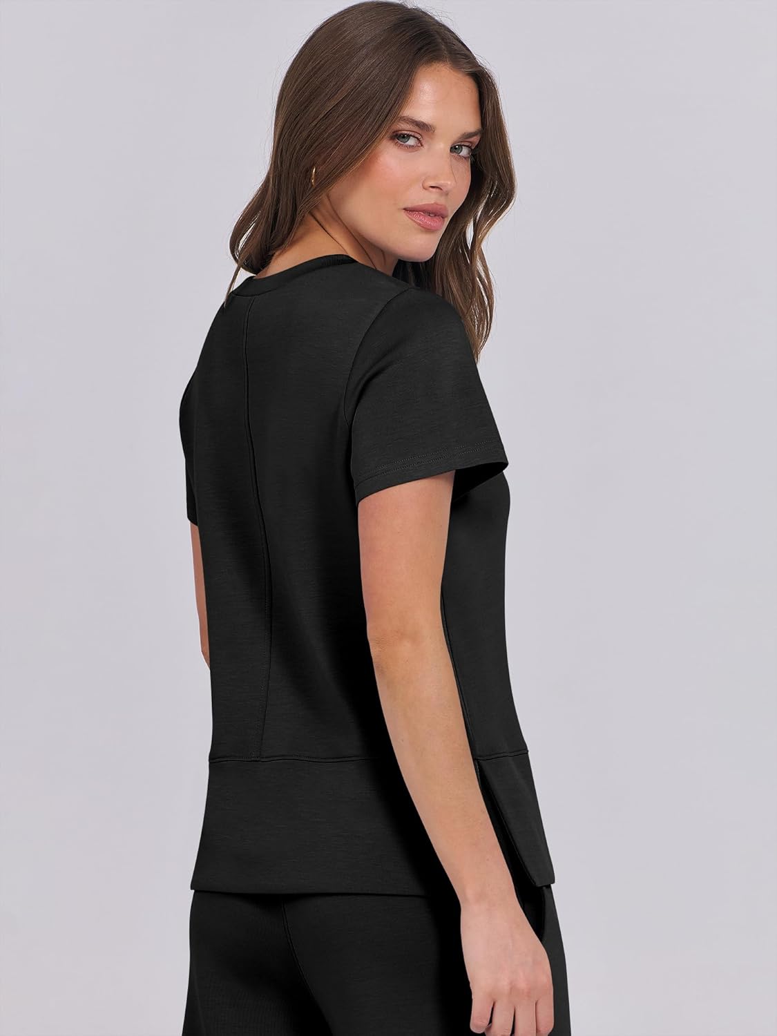 ANRABESS Women 2 Piece Lounge Sets Summer Travel Sweat Outfits Short Sleeve Wide Leg Casual Matching Tracksuits Clothes