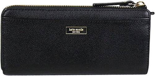 Kate Spade Alice Court Nisha Bow Zip Around Wallet Black