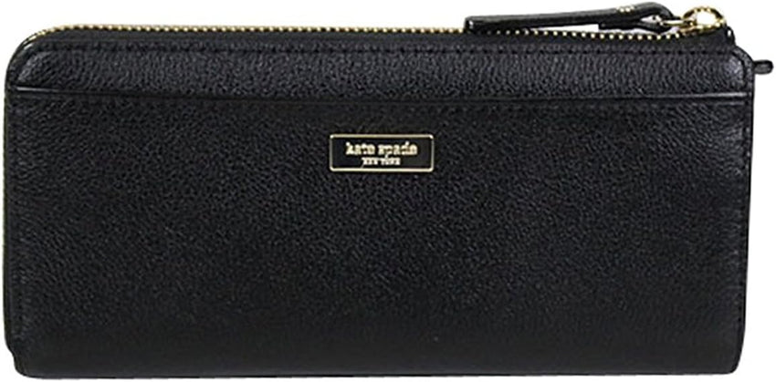 Kate Spade Alice Court Nisha Bow Zip Around Wallet Black