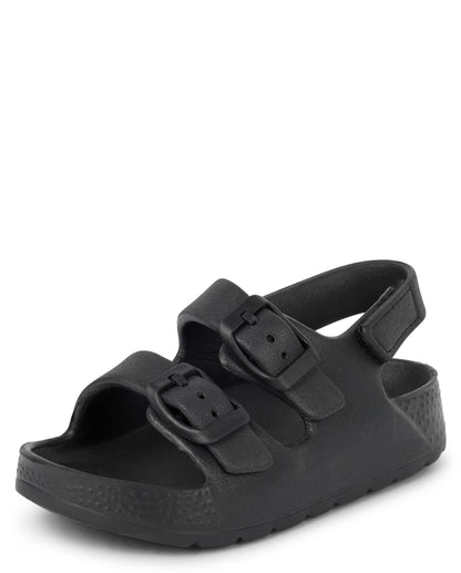 The Children's Place,Baby Boys Double Buckle Slide Sandals,Tile Blue,Toddler,9The Children's Place,Baby Boys Double Buckle Slide Sandals,Tile Blue,Toddler,9