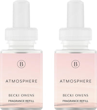 Pura & Becki Owens Home Scent Refill - Smart Home Air Diffuser - Up to 120-Hours of Luxury Fragrance per Refill - Spring & Summer Fragrance - 2 Pack, Coconut Calm
