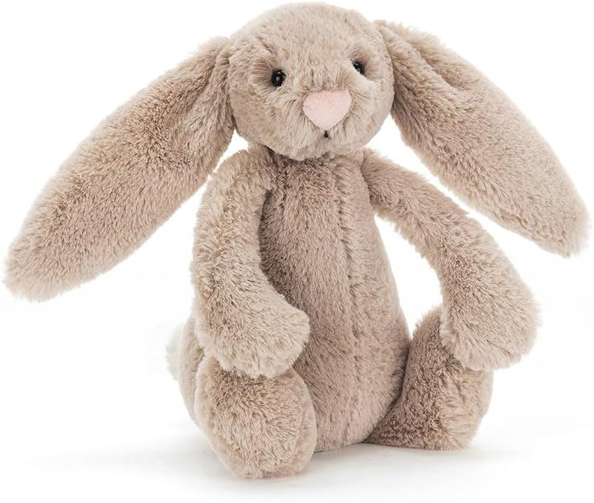 Jellycat Bashful Beige Bunny Stuffed Animal, Medium 12 inches - Rabbit and Bunny Plush Toy - Classic Children's Gift