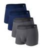 DAVID ARCHY Men's Underwear Trunks Modal Support Pouch Ultra Soft Breathable Seamless Underwear for Men 4 Pack