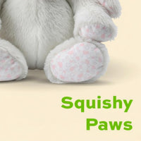 Stuffed Bunny Plush 7 Inch (Gray) - Easter Bunny Stuffed Animal - Adorable & Cuddly Rabbit Toy - Soft and Cute Plushies - First Easter Children's Gifts - Rabbit Toys for Kids