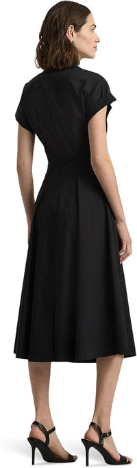 Lauren Ralph Lauren Women's Stretch-Cotton Blend Surplice Dress