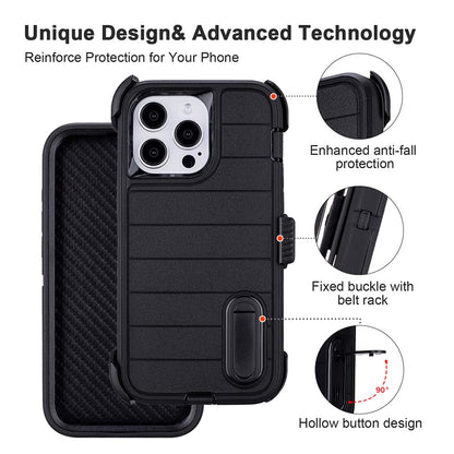 Phone Cases for iPhone 12 Pro Max Case Black with Belt Clip,3 Layers of Sturdy,Military Grade Shockproof ProMax Holster Protective Cases for Heavy Duty iPhone 12 Pro Max Phone Case Black Blue