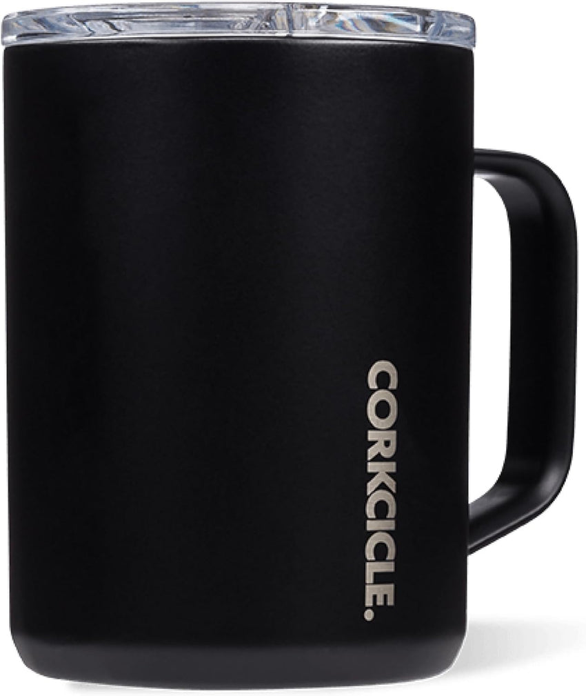 Corkcicle Classic Coffee Mug - Triple Insulated Stainless Steel for Travel - Shatter-Proof Lid - Keeps Drink Hot Over 3 Hours - Holiday Mug Gift - Great for Gifting Warmth - 16 oz - Dragonfly